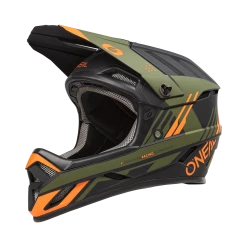 Oneal BACKFLIP Casco STRIKE V.23 Nero/arancio/oliva