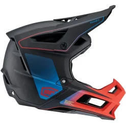 100% Casco Aircraft 2 - Blu Acciaio/rosso Neon