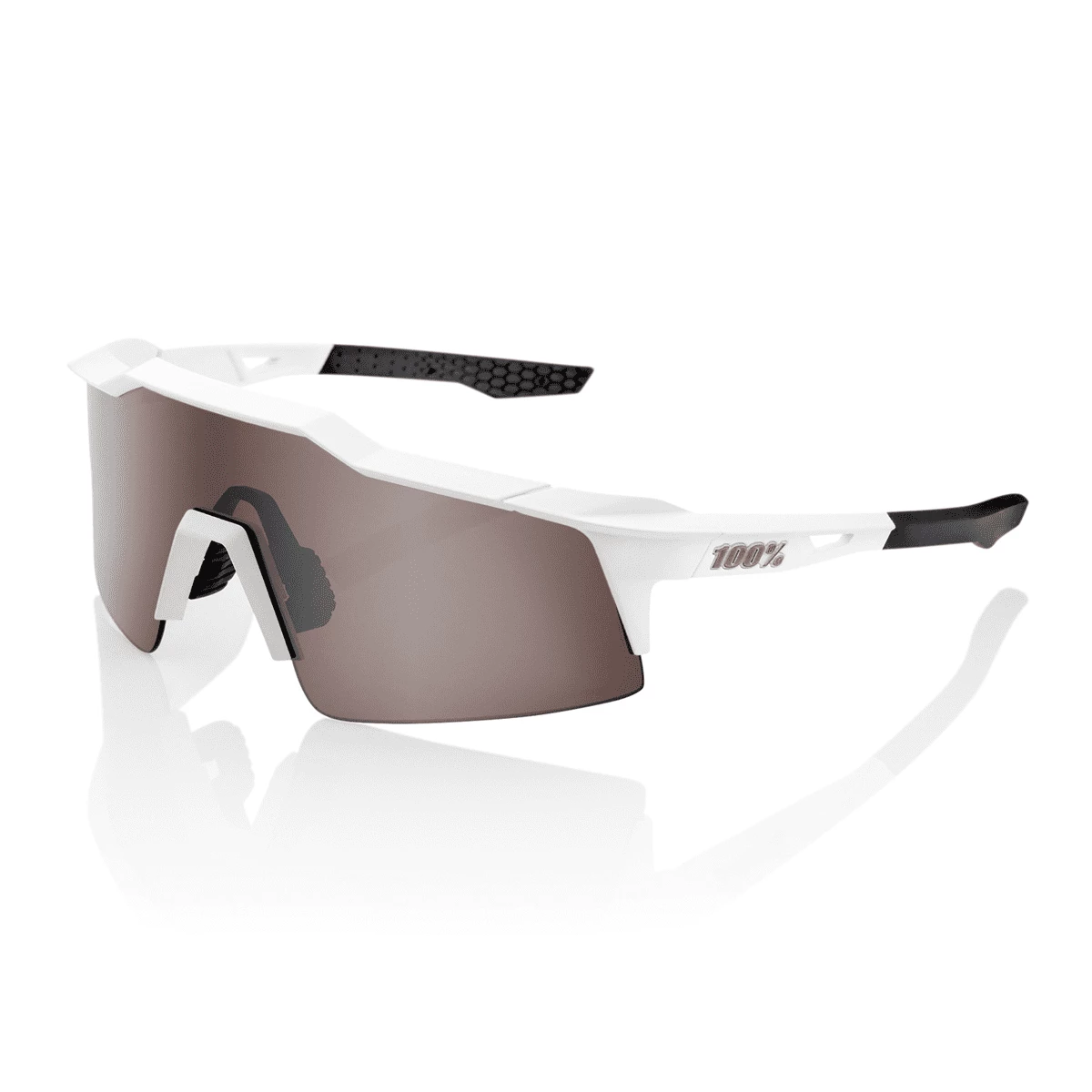 100% Speedcraft Small HD Multiplayer Mirror - Matt White/Silver