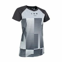 ION Tee SS Scrub AMP Mesh_ine - Maglia Da Donna - Nero/Grigio/Bianco