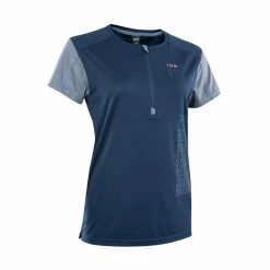 ION Tee Half Zip SS Traze VENT WMS - Maglia Da Donna - Indigo Dawn - Blu