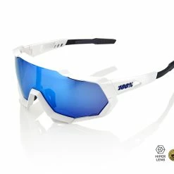 100% Speedtrap - HD Multilayer Mirror Lens / Hiper Lens - Bianco Opaco