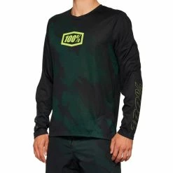 100% Maglia Airmatic LE A Maniche Lunghe - Nero Camo