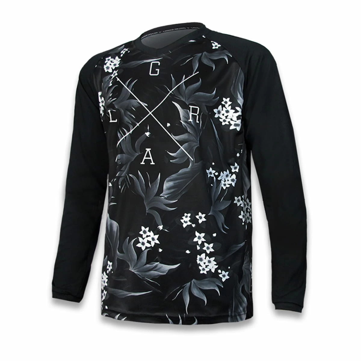 LOOSE RIDERS Maglia Black Island - Nero/Bianco