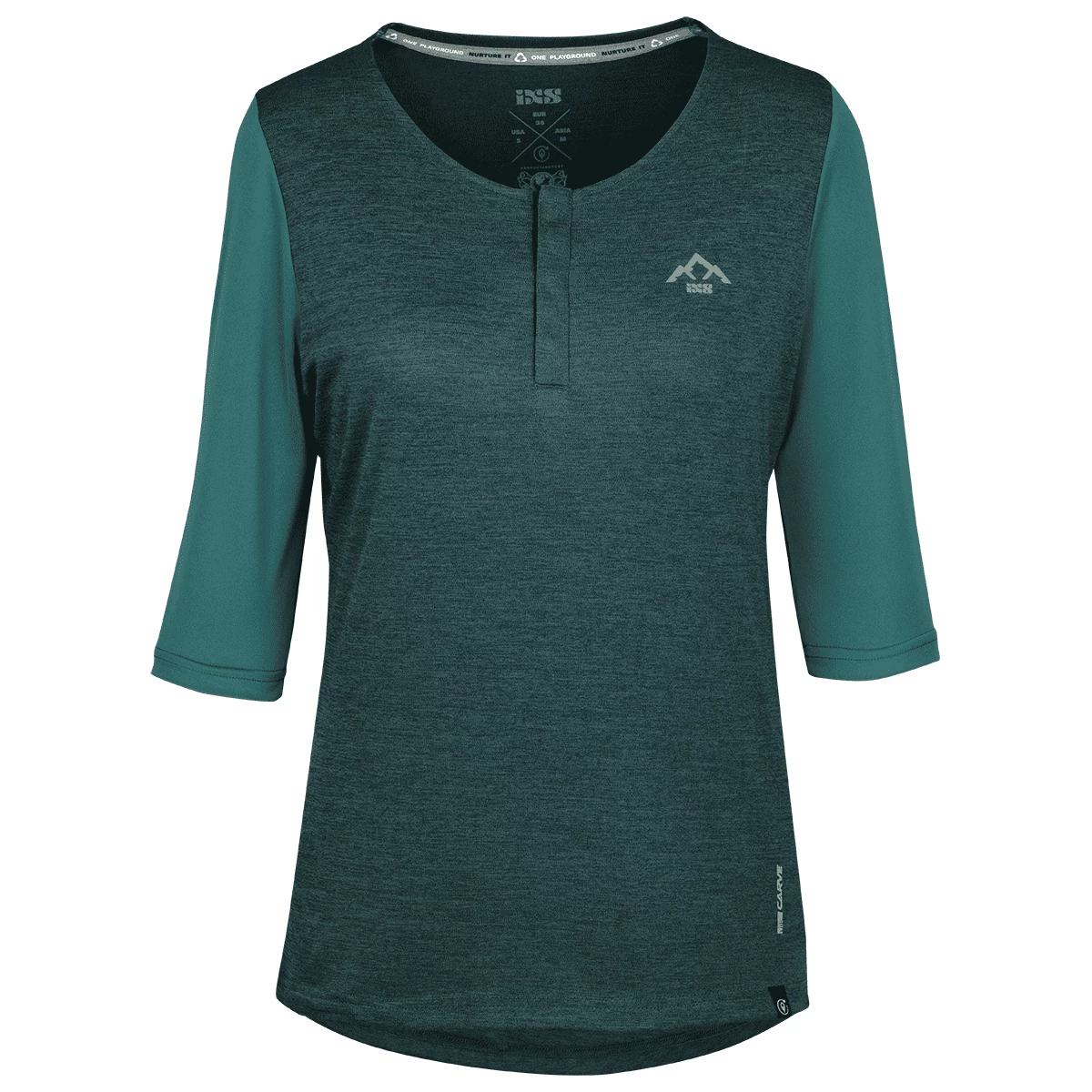 IXS Carve X Women Henley Everglade-solid Everglade - immagine 2