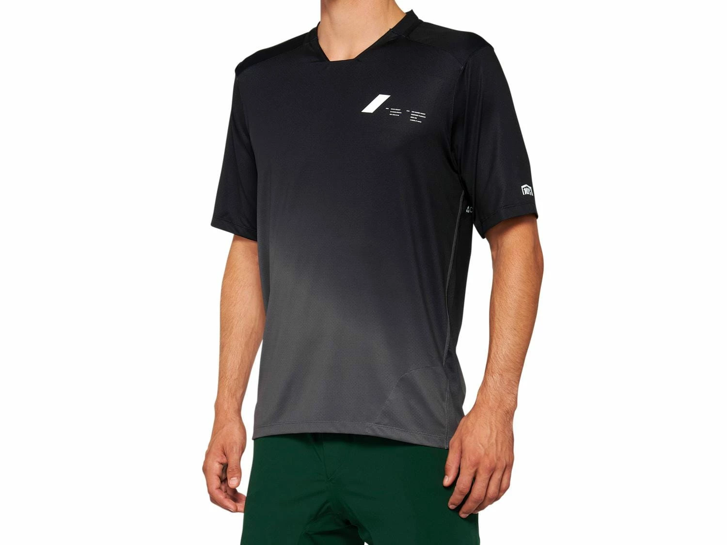 100% Maglia A Manica Corta Celium - Nero/Charcoal