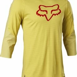 Fox Racing Maglia Flexair 3/4 Delta Giallo Pera