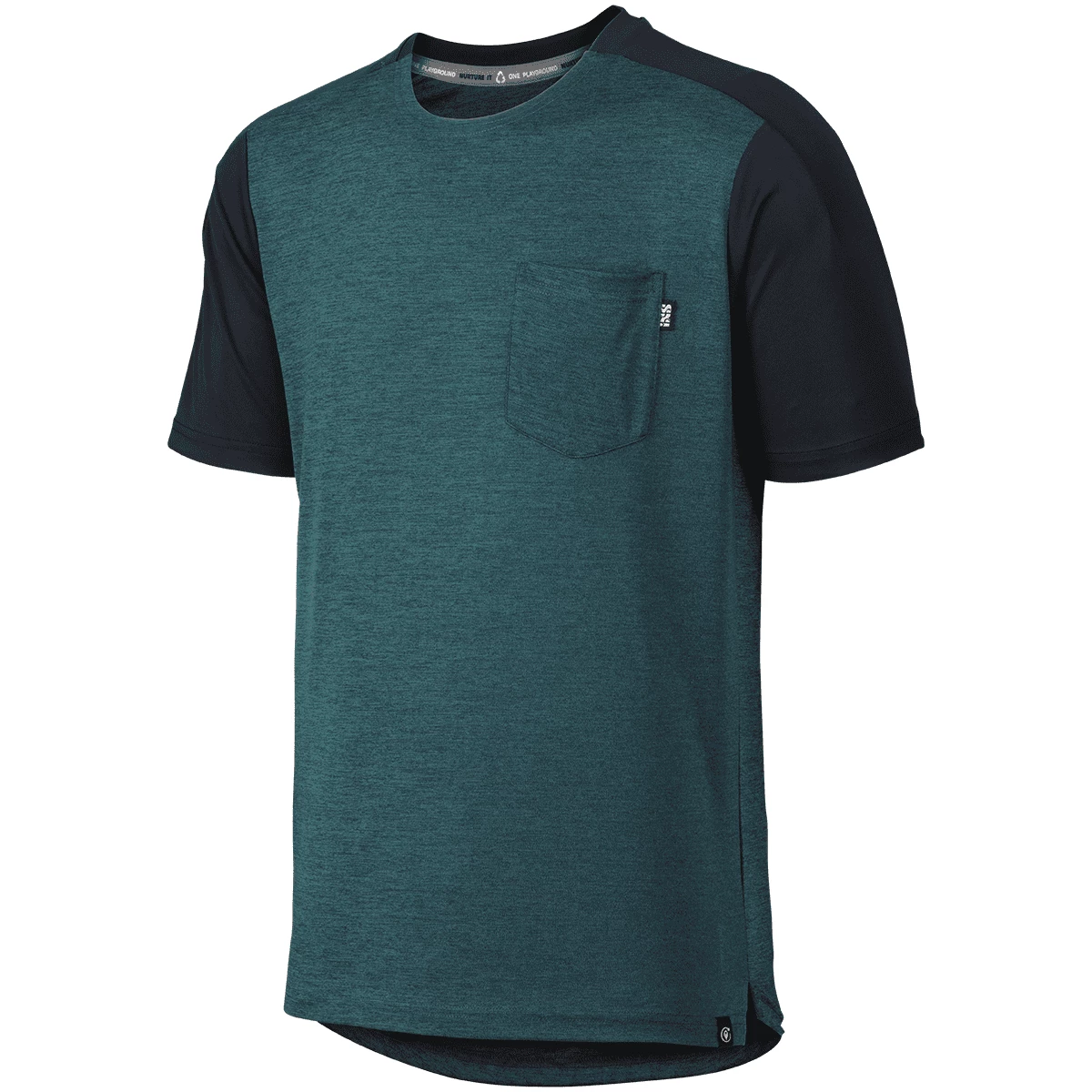 IXS Flow X Maglia Everglade-nero Solido