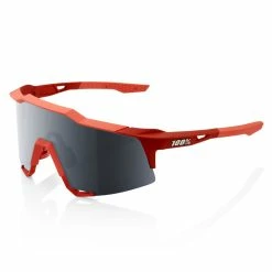100% Occhiali Sportivi Speedcraft - Alto - Lente A Specchio - Soft Tact Coral