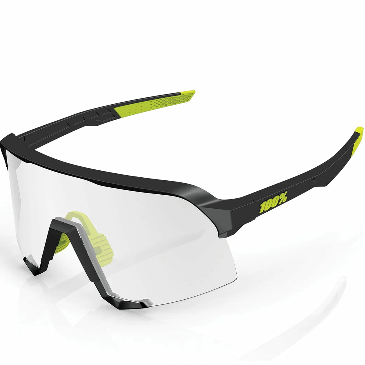 100% S3 - Lente Fotocromatica - Nero Lucido