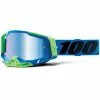 100% Racecraft Gen. 2 Anti Fog Goggles - Blu/Verde