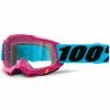 100% Accuri Gen.2 Anti Fog Goggles Clear - Rosa/Turchese