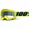 100% Accuri OTG Gen.2 Anti Fog Goggles Clear - Giallo Neon