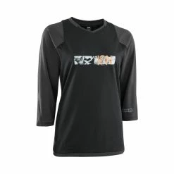 ION Bike Tee Scrub Amp LS 3/4 Donna Nero