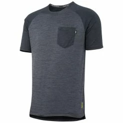 IXS Maglia A Maniche Corte Flow X - Grafite/Nero