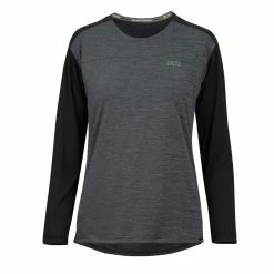 IXS Maglia A Maniche Lunghe Flow X Donna - Nero/Grigio