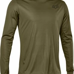 Fox Racing Maglia A Maniche Lunghe Ranger Font - Verde Oliva