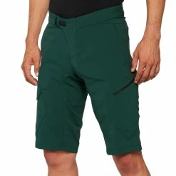 100% Pantaloncini Ridecamp - Verde Foresta
