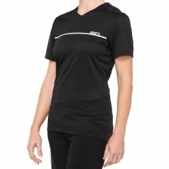 100% Maglia A Maniche Corte Ridecamp Donna - Nero/grigio