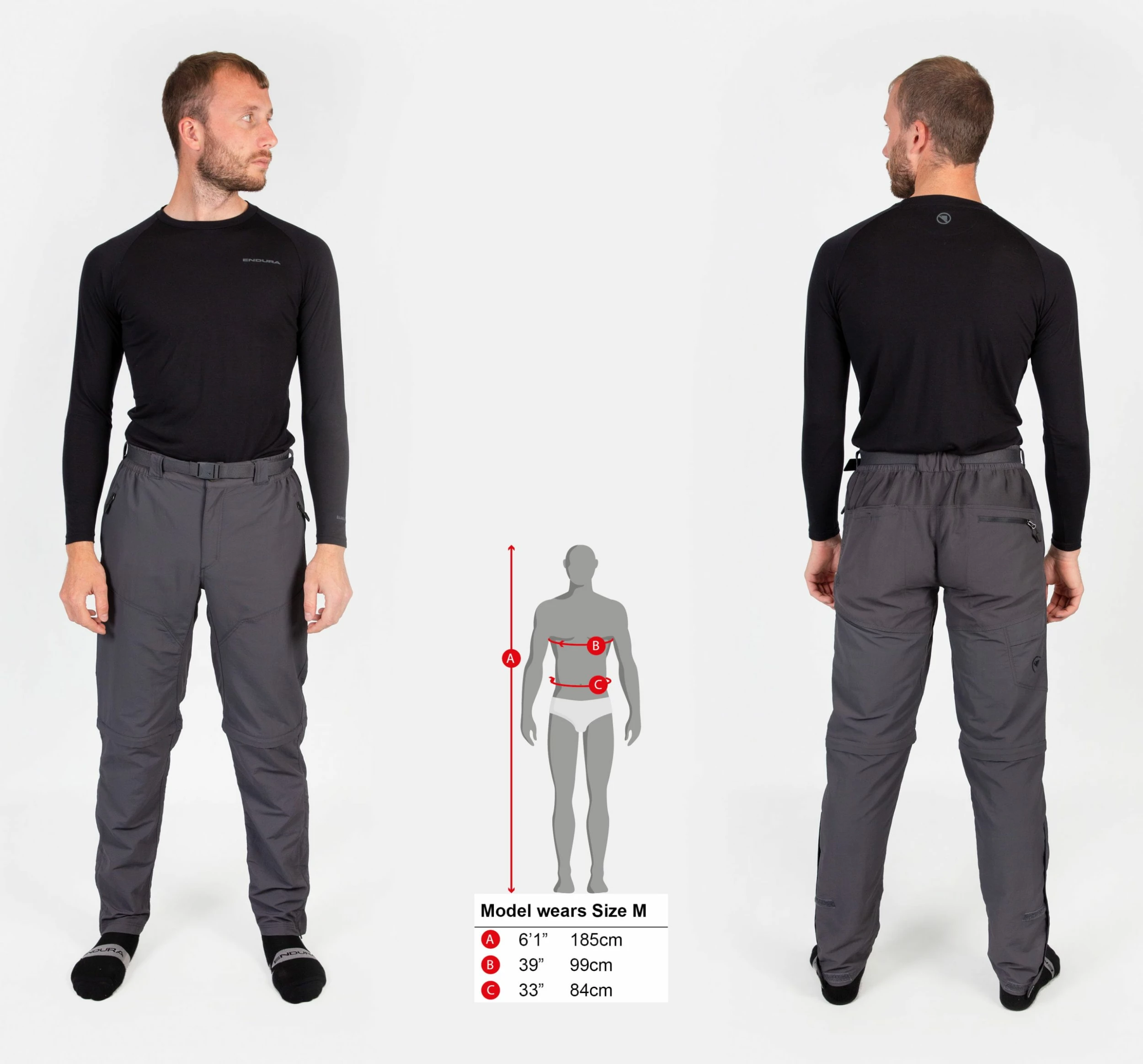Endura Pantaloni Hummvee Con Zip - Grigio - immagine 9
