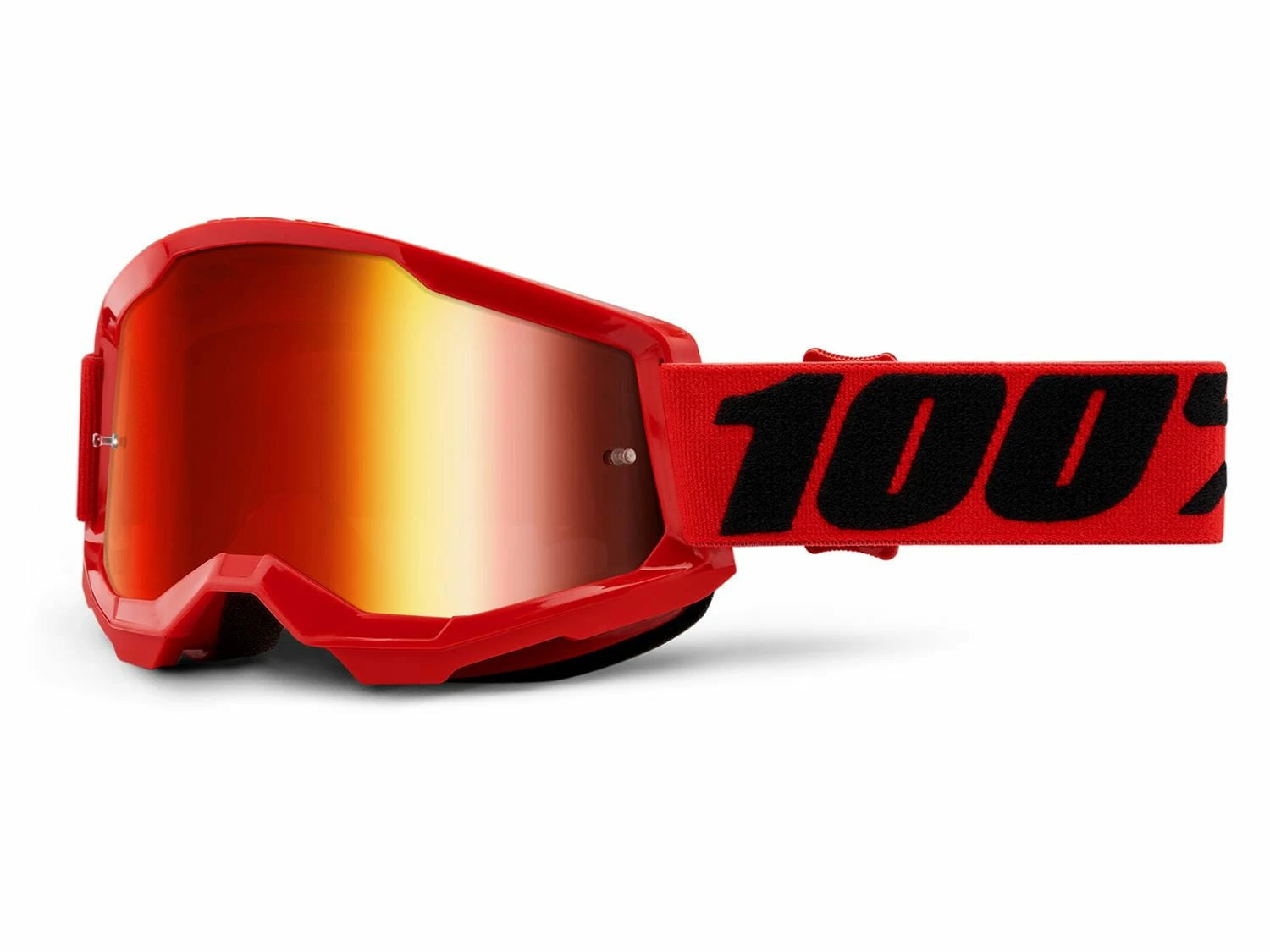 100% Occhiale Strata 2 - Lente A Specchio - Rosso