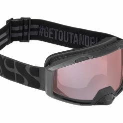 IXS Trigger Goggle Mirror (basso Profilo) - Nero/specchio Rosa Tenue