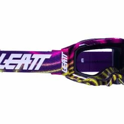 LEATT Velocity 5.5 Goggle Lente Antiappannamento Zebra Neon LT Grey