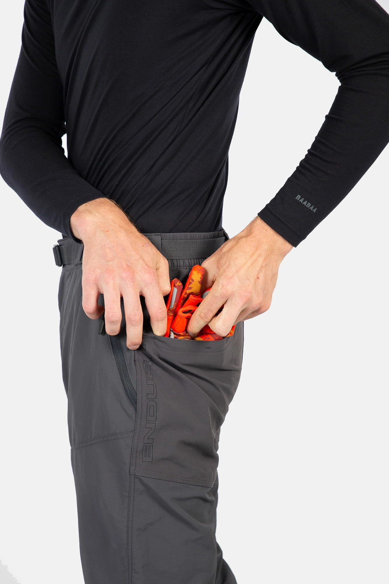 Endura Pantaloni Hummvee Con Zip - Grigio - immagine 3