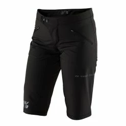 100% Pantaloncini Da Donna Ridecamp - Nero