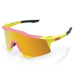100% Speedcraft - Alto - Lente A Specchio - Giallo Neon Lavato