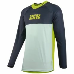 IXS Maglia A Maniche Lunghe Trigger X - Blu/giallo