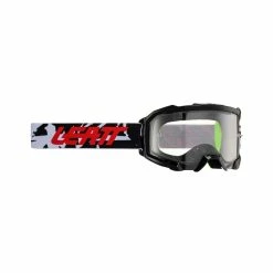 LEATT Velocity 4.5 Occhiale Con Lente Antiappannamento Zebra - Trasparente