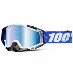 100% Occhiali Racecraft Premium MX - Cobalt Blue - Mirrored