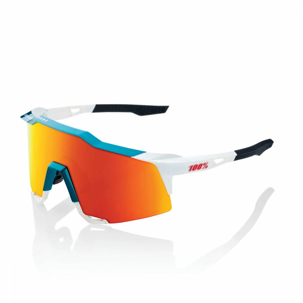 100% Speedcraft BORA - Lente A Specchio Multistrato HiPER - Team White - Bora